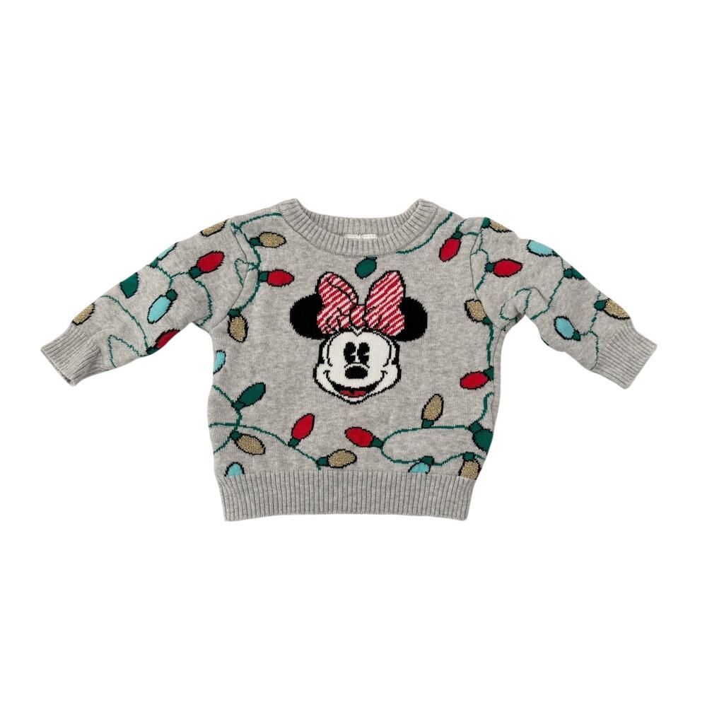 DISNEY BABY Minnie Mouse Christmas Sweater 3-6M (1446)